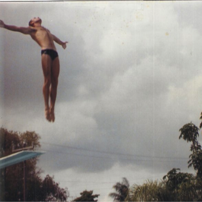 James Carvin diving high